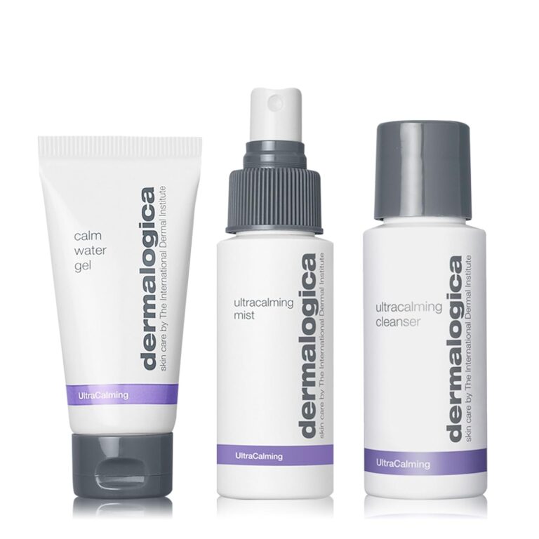 “Dermalogica Sensitive Skin Rescue Kit Review – 3-step skincare set with cleanser, toner, and moisturizer to calm, soothe, and hydrate sensitive skin.”